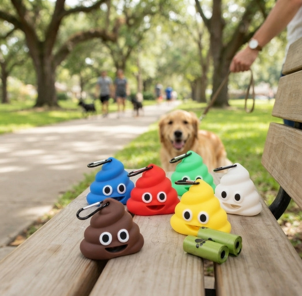 Poop Bag Holder With Clip – Portable Dog Waste Bag Dispenser For Walks – product image 2