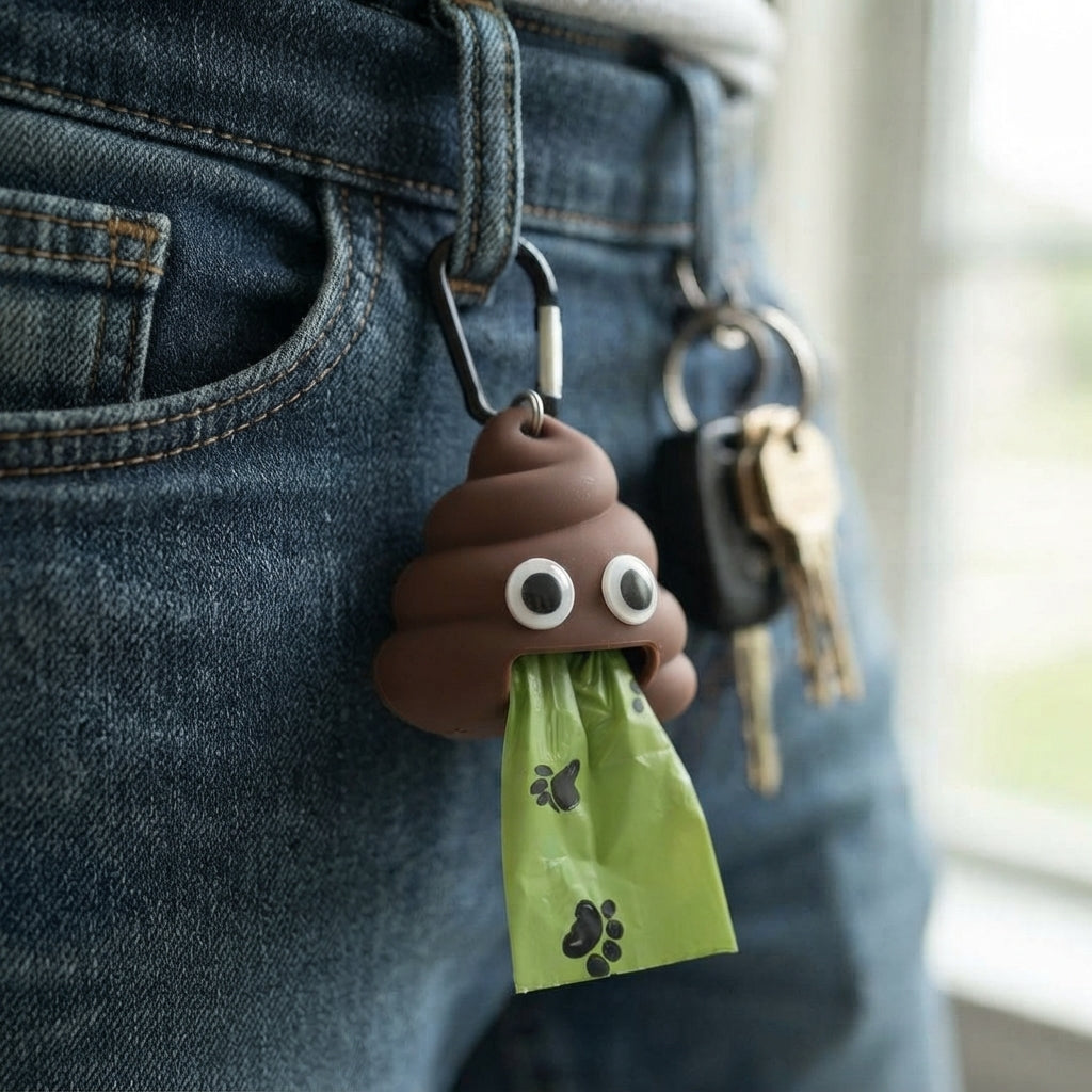 Poop Bag Holder With Clip – Portable Dog Waste Bag Dispenser For Walks – product image 5