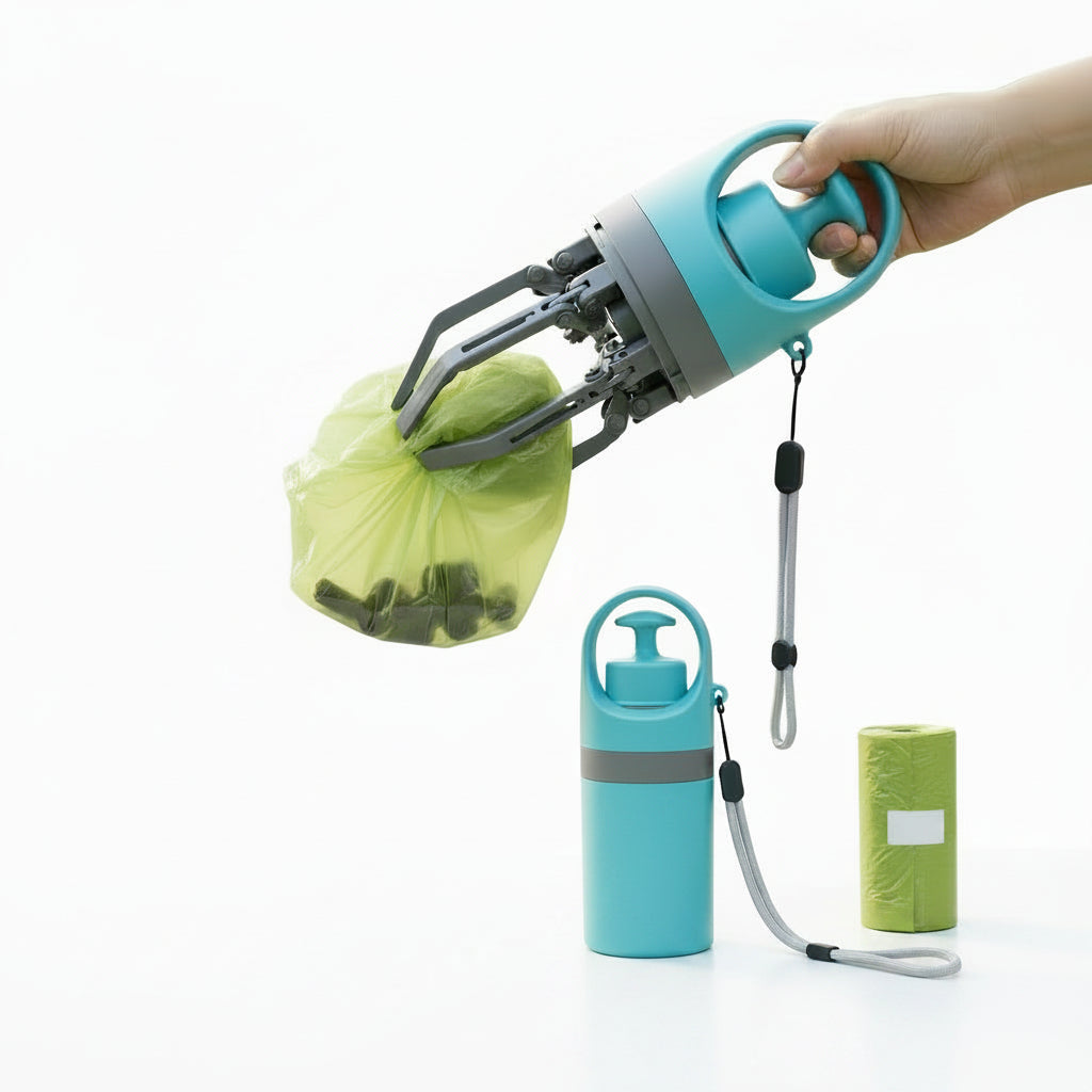 Portable Dog Pooper Scooper – One – Handed Pet Waste Picker & Bag Holder – product image 7