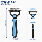 Professional Pet Undercoat Deshedding Tool – Safe Grooming Brush – product image 2