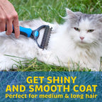 Professional Pet Undercoat Deshedding Tool – Safe Grooming Brush – product image 3
