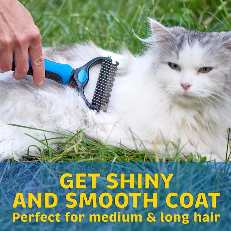 Professional Pet Undercoat Deshedding Tool – Safe Grooming Brush – product image 3