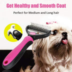 Professional Pet Undercoat Deshedding Tool – Safe Grooming Brush – product image 6