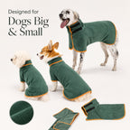 Quick Dry Dog Bathrobe Towel – Absorbent Microfiber Pet Drying Robe – product image 8