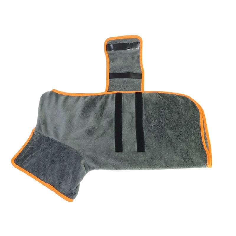 Quick Dry Dog Bathrobe Towel – Absorbent Microfiber Pet Drying Robe – product image 11
