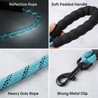 Reflective Dog Leash – Padded Handle – Heavy Duty Rope For Strong Dogs – product image 6