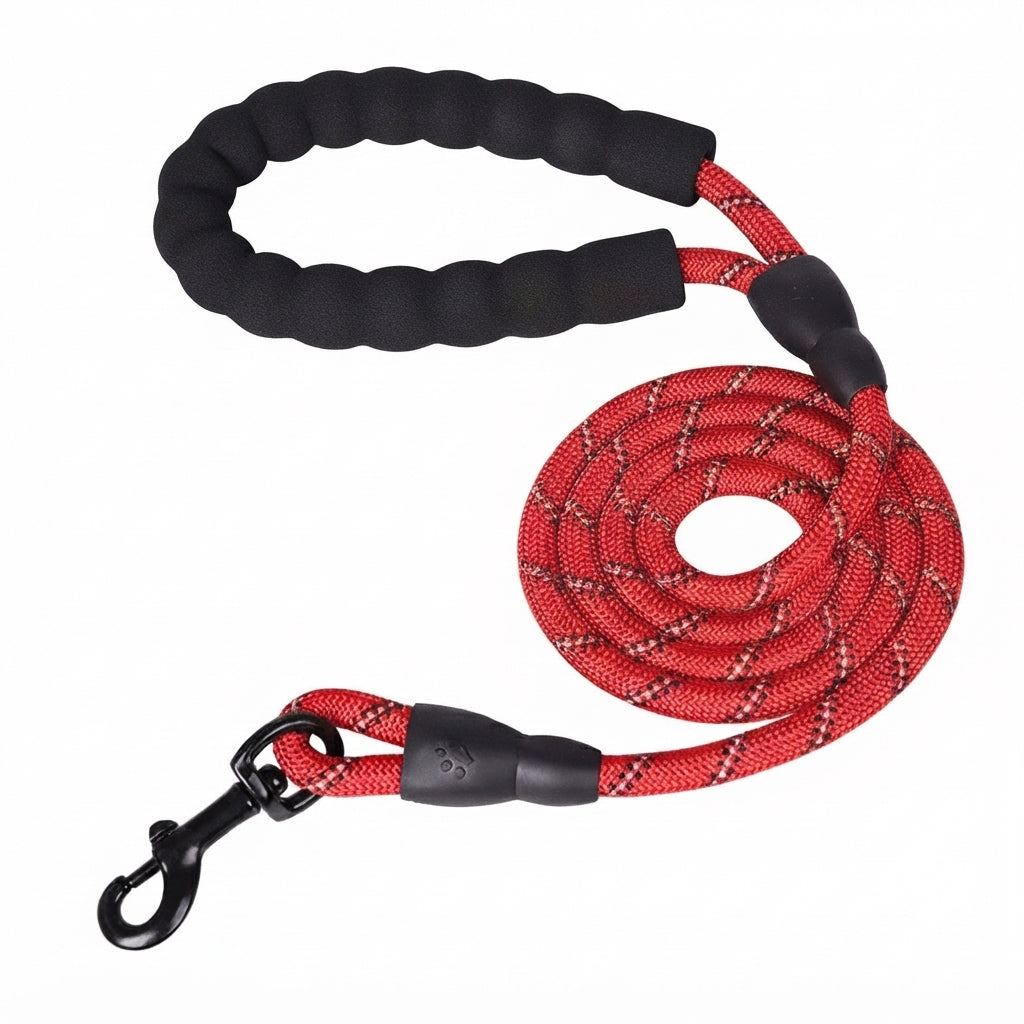 Reflective Dog Leash – Padded Handle – Heavy Duty Rope For Strong Dogs – product image 11