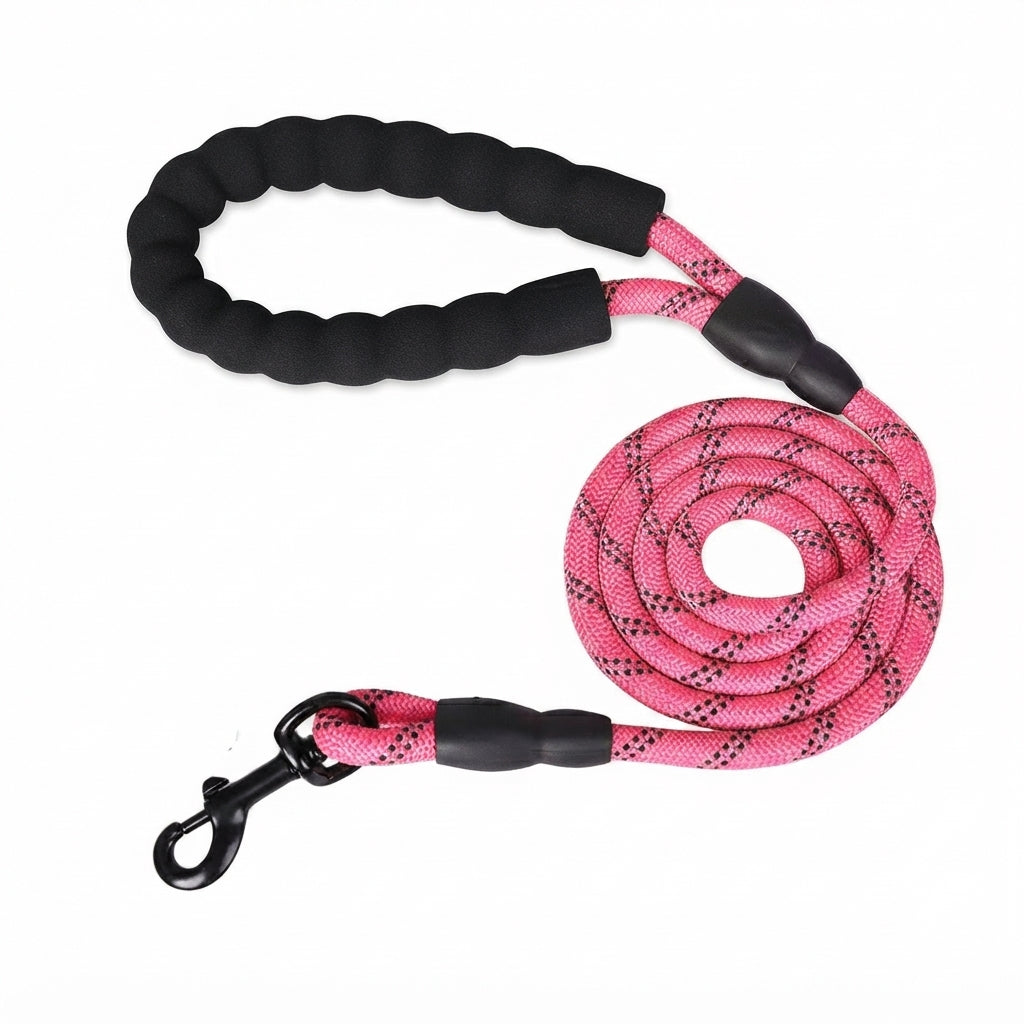 Reflective Dog Leash – Padded Handle – Heavy Duty Rope For Strong Dogs – product image 13