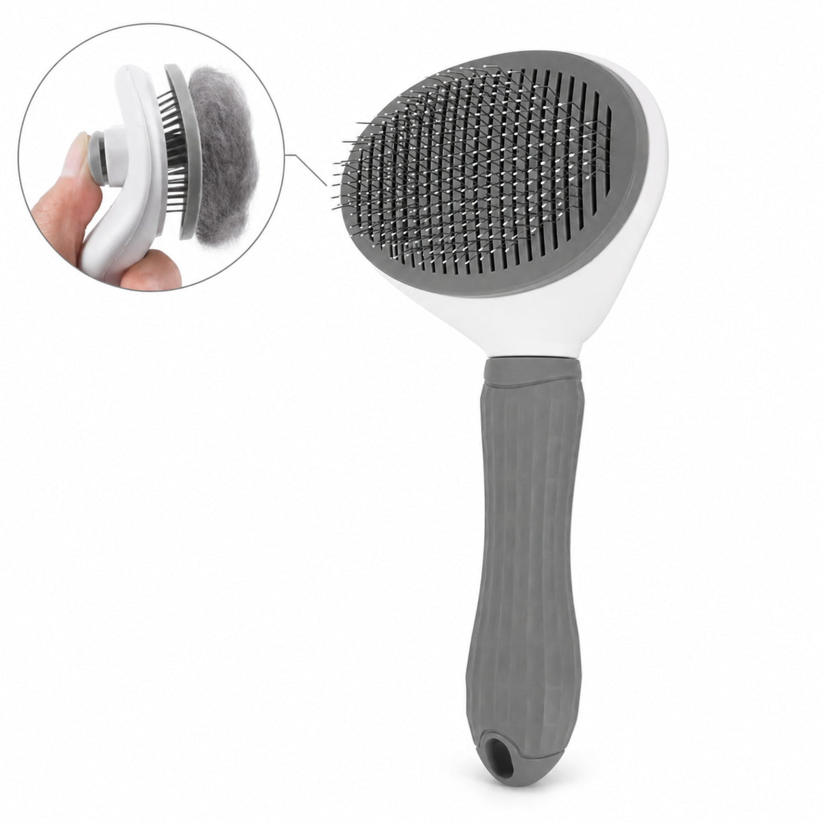 Self Cleaning Dog Brush – Deshedding Tool for Dogs & Cats Hair Removal