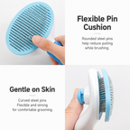Self Cleaning Dog Brush – Deshedding Tool for Dogs & Cats Hair Removal – product image 3