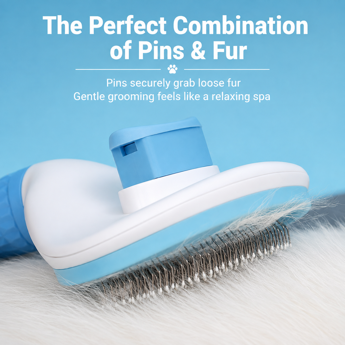 Self Cleaning Dog Brush – Deshedding Tool for Dogs & Cats Hair Removal – product image 6