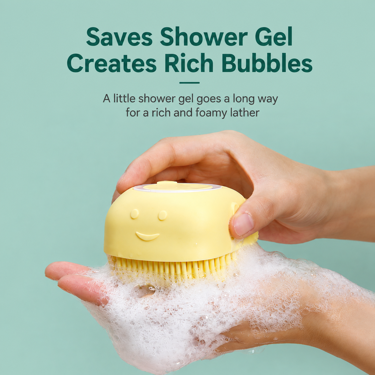 Silicone Pet Bath Brush – Shampoo Dispenser for Dogs & Cats Grooming – product image 2