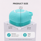 Silicone Pet Bath Brush – Shampoo Dispenser for Dogs & Cats Grooming – product image 3