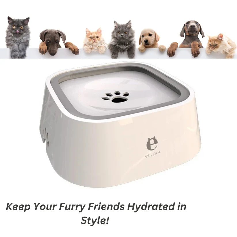 Splash – Free Dog Water Bowl – Floating Disk No Spill Slow Feeder