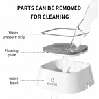 Splash – Free Dog Water Bowl – Floating Disk No Spill Slow Feeder – product image 4
