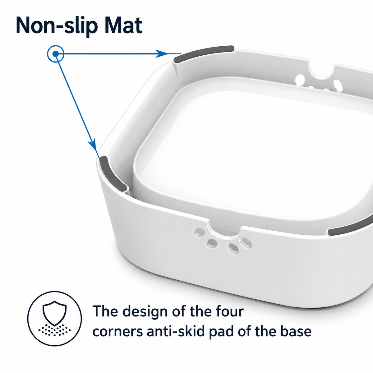 Splash – Free Dog Water Bowl – Floating Disk No Spill Slow Feeder – product image 5