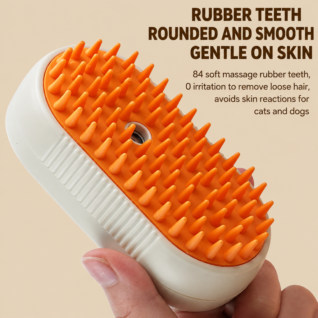 Steam Pet Grooming Brush for Dogs & Cats – Fur Remover & Deshedding – product image 2