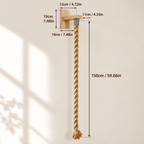 Size guide for wall-mounted cotton cat climbing rope