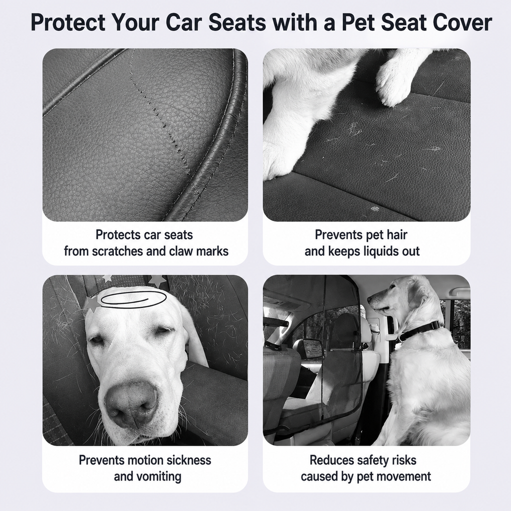 Waterproof Dog Car Seat Cover – Non – Slip Rear Seat Protector Mat – product image 2