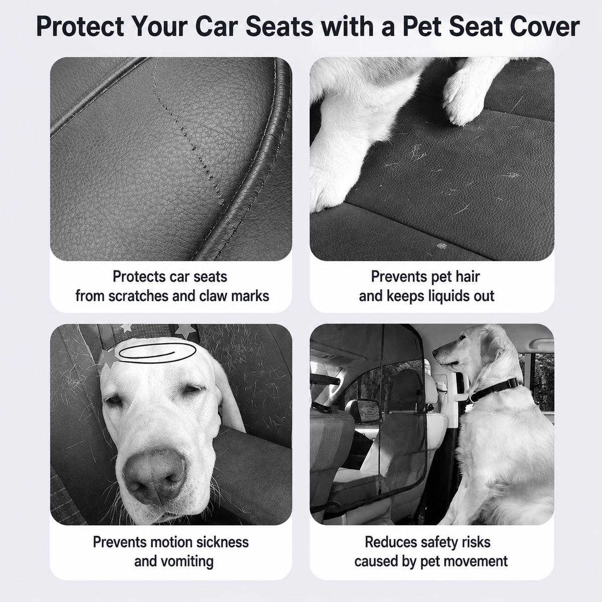 Waterproof Dog Car Seat Cover – Non – Slip Rear Seat Protector Mat – product image 2