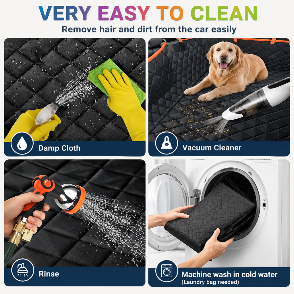 Waterproof Dog Car Seat Cover – Non – Slip Rear Seat Protector Mat – product image 4